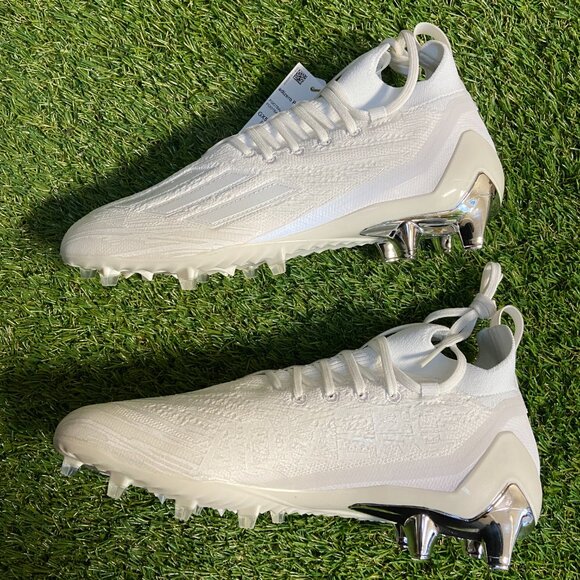 Adidas Adizero Primeknit Triple White Silver Football Cleats Mens GX5420 NEW main image 2